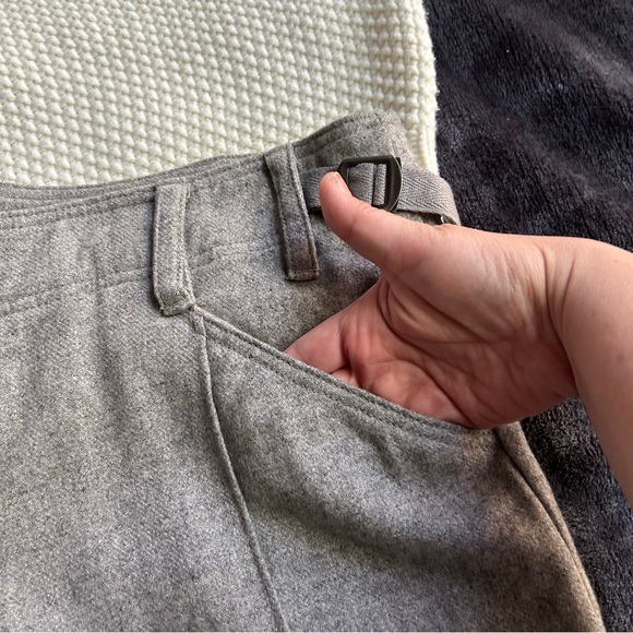 COPY - Anthropologie Hei Hei gray wool poly blend military style shorts Sz 12 E… - Picture 9 of 13